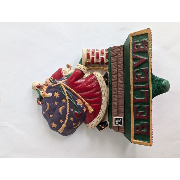 Midwest Mary Engelbreit “Believe in Santa” Cast Iron Stocking Hanger - Picture 4 of 4